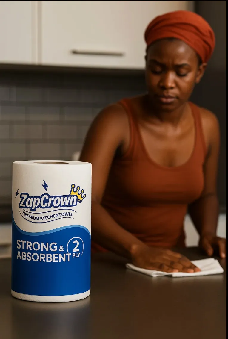 ZapCrown Premium Kitchen Towel in use