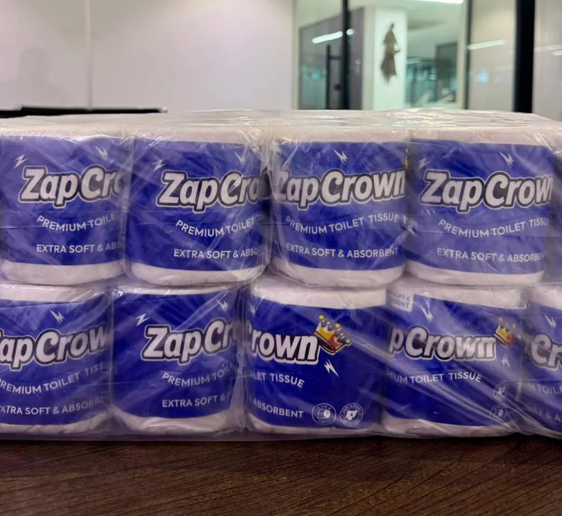 Shrink-wrapped multipacks of ZapCrown tissue